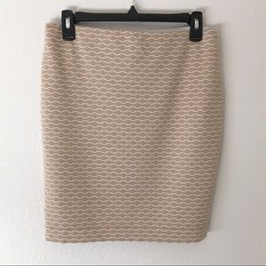 LOFT Patterned Bodycon Skirt